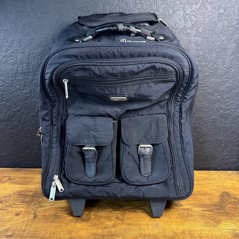 Baggallini Rolling Carry-On Black Nylon Travel Bag One Size